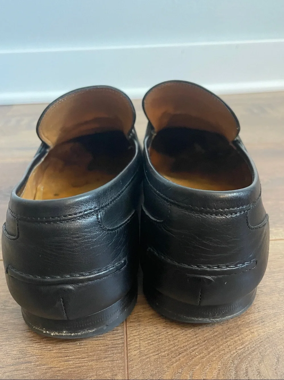 Gucci Men’s Jordaan Black Leather Loafers Size UK 8.5 US 9.5